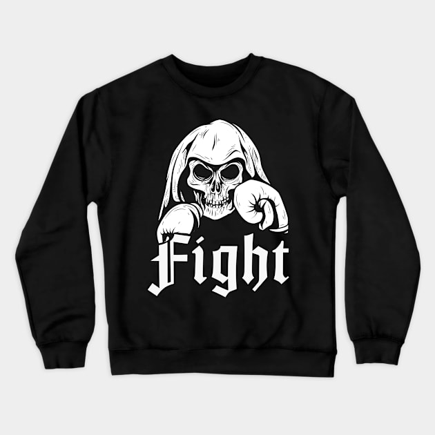 Boxer skull fighter Crewneck Sweatshirt by Foxxy Merch